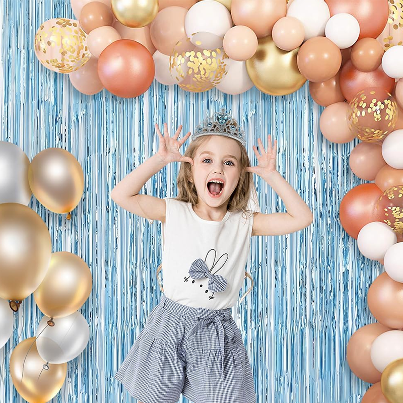 🎈 Metallic Balloon Tinsel Fringe - Suitable for birthday party backdrop decorations and wedding scene setup