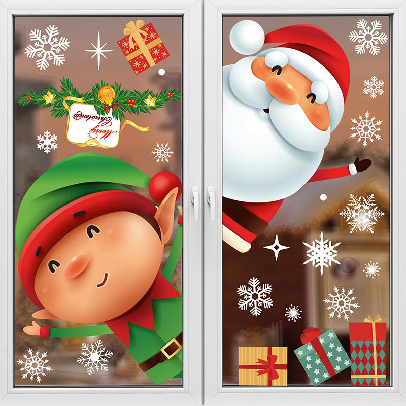 Festive Christmas Window Clings