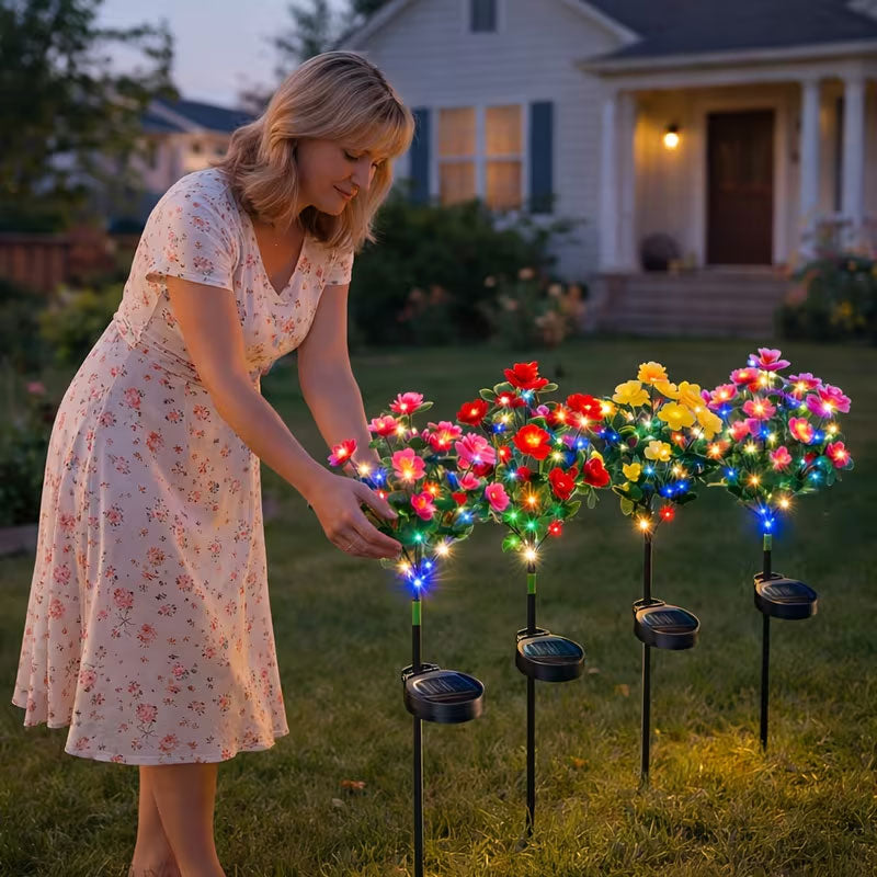 Solar Azalea Garden Stake Light