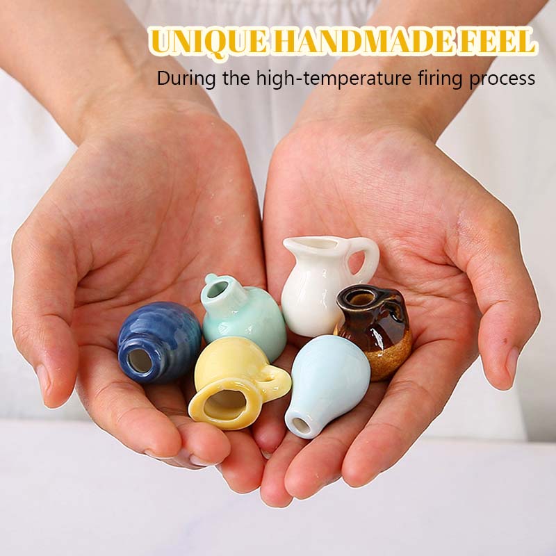 🌼 Ceramic Mini Vase Fridge Magnets