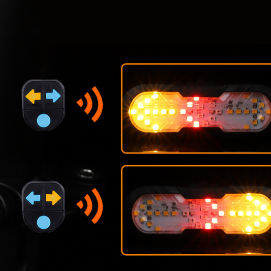 🔥 Intelligentes Fahrrad-Sicherheitslicht mit kabelloser Fernbedienung – dein Must-have für sicheres Fahren ✨