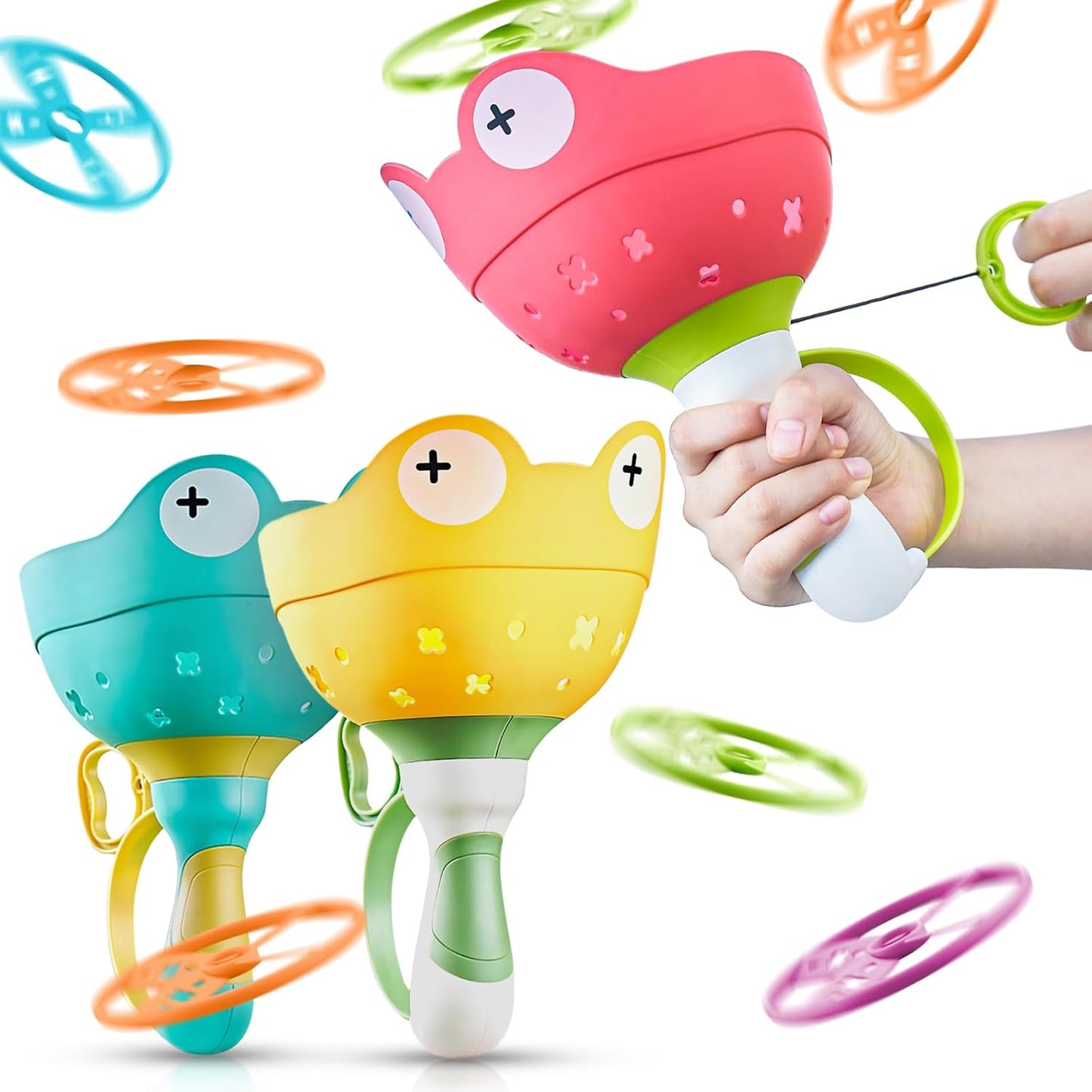 Children's Flying Saucer Launching Chase Toy