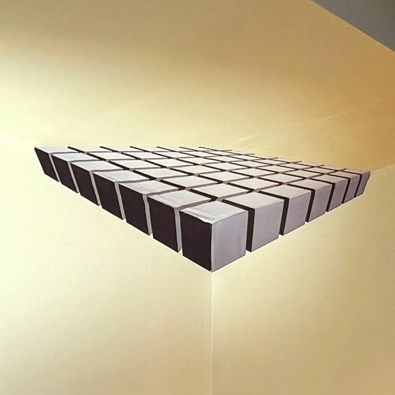 🧩 Modern Geometric Corner Wall Sculpture