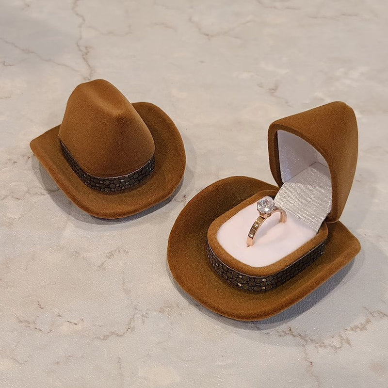 Cowboy Hat Ring Box