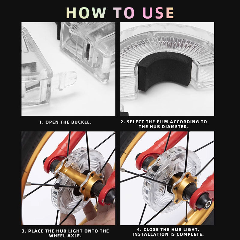 Bicycle night riding hub light