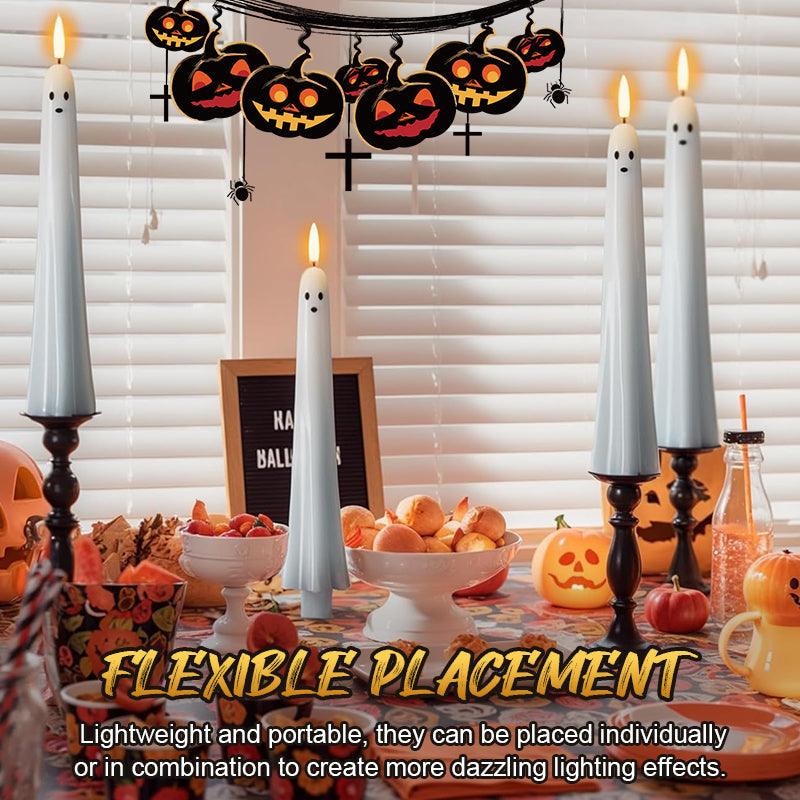 Remote Control Ghost Face 3D Flashing Candle Light