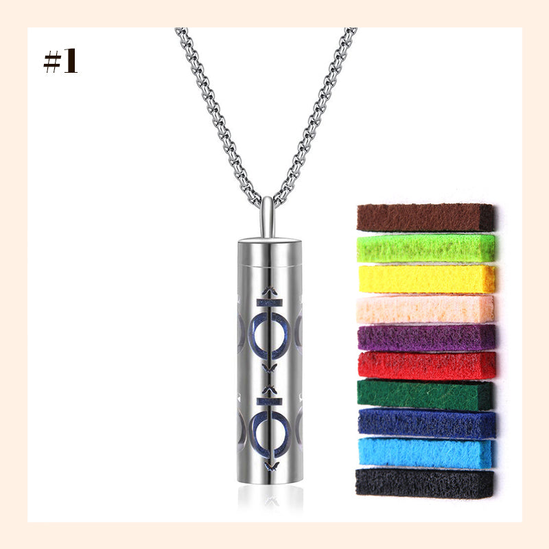 Aromatherapy Cutout Necklace Perfume Diffuser