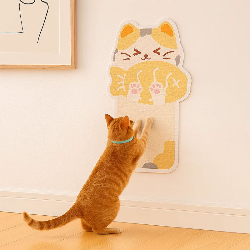 Cat Scratching Wall Stickers Can Be Cut And Pasted Cat Scratching Board