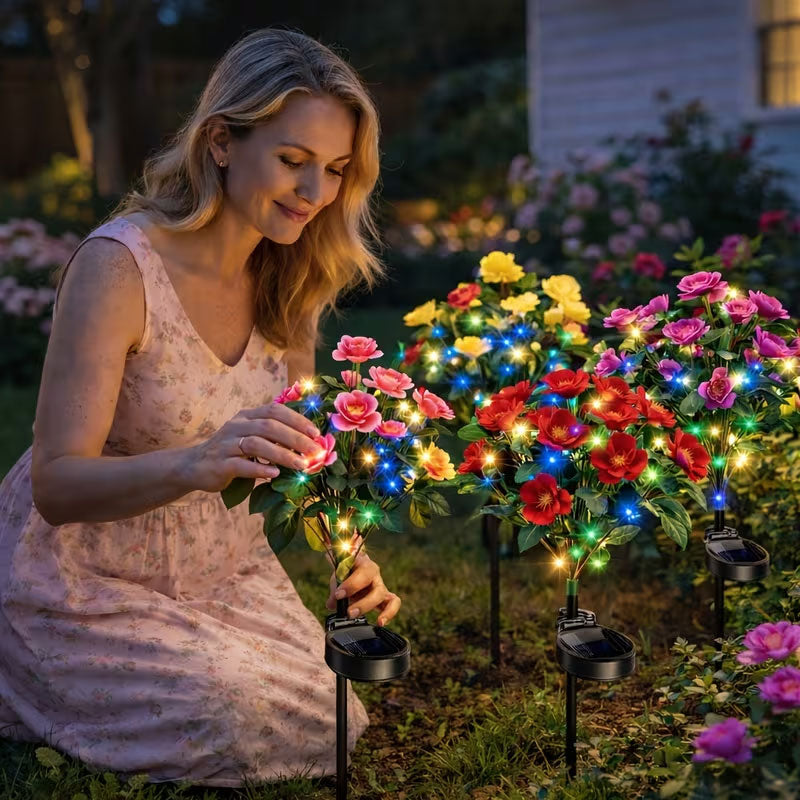 Solar Azalea Garden Stake Light