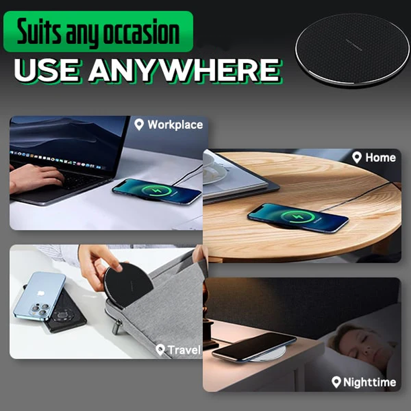 15W Fast Charging Wireless Charger Pad