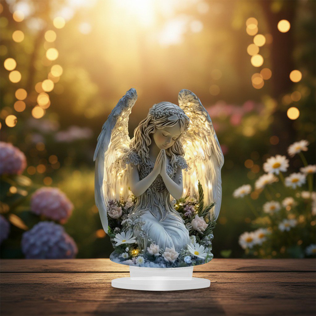 ❤️Guardian Angel Statue with Light
