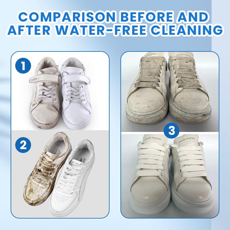 No-Wash Shoe & Leather Cleaner Cream – Stain Remover with Sponge, Works on Sneakers, Leather & Car Interiors