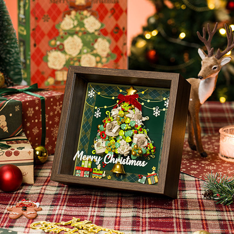 Glowing Christmas Tree Photo Frame
