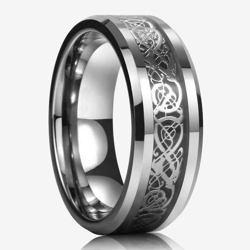 ✨Dragon Pattern Titanium Steel Ring｜A Symbol of Texture and Power✨