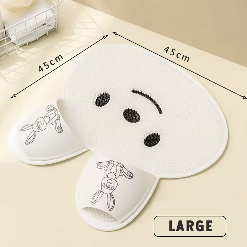 Silicone Rabbit Foot Rubbing Pad Foot Washing Massage Pad
