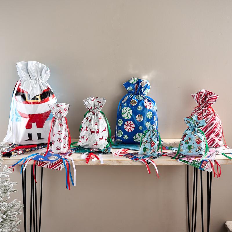 Wichtel-Geschenktüten mit Kordelzug