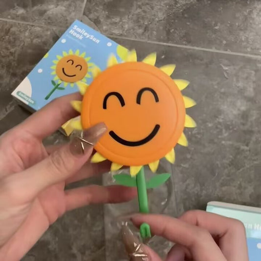 Smiling Sunflower Wall Hook