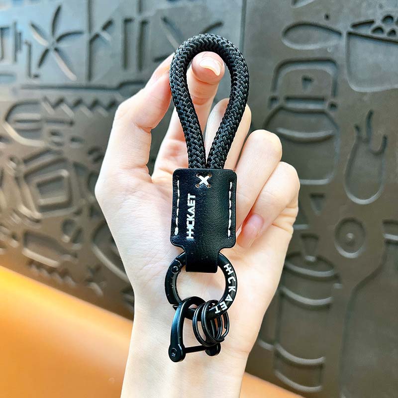 Cowhide Handmade Simple Luxury Car Keychain