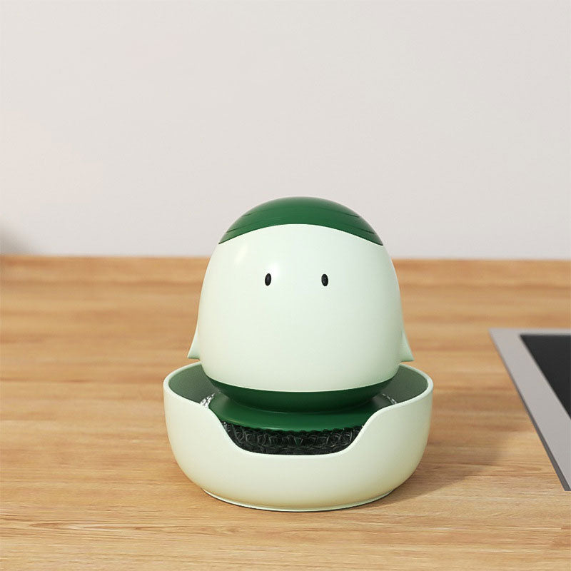 🍳 Cute Automatic Press Pot Brush