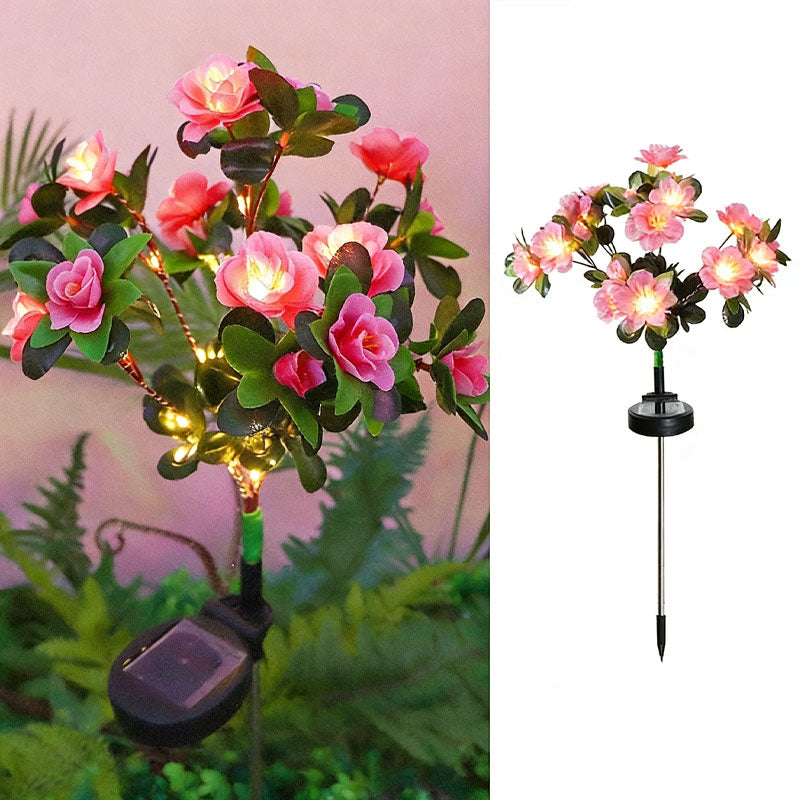 Solar Azalea Garden Stake Light