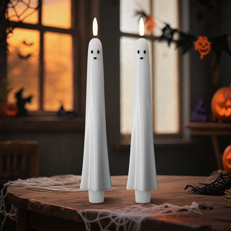 Remote Control Ghost Face 3D Flashing Candle Light