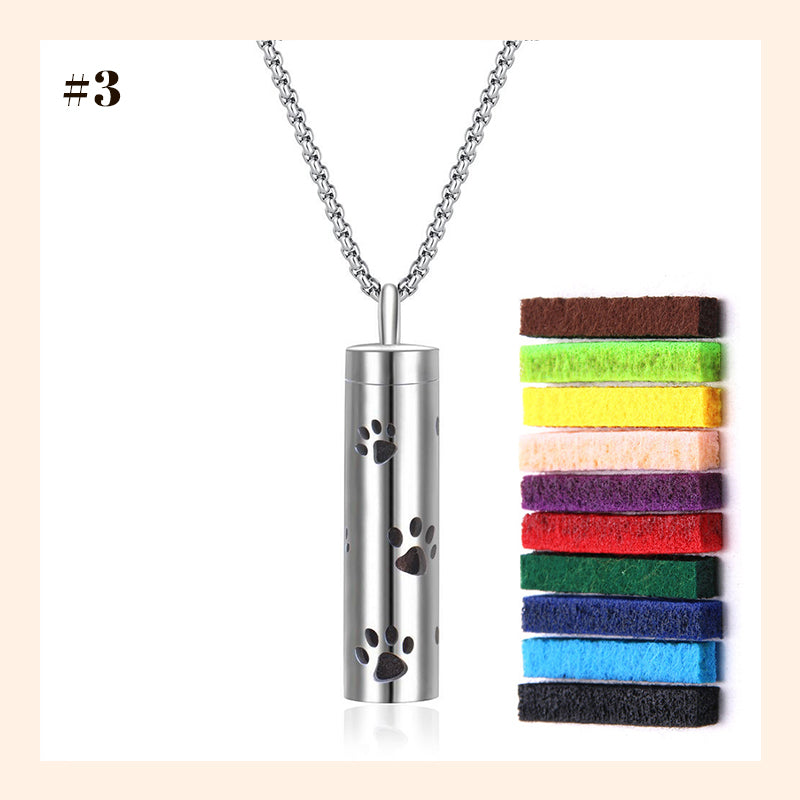 Aromatherapy Cutout Necklace Perfume Diffuser
