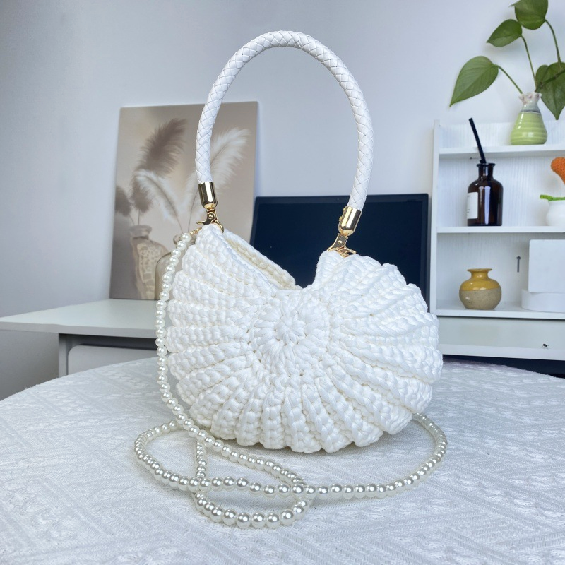 Hand-crocheted Seashell Bag
