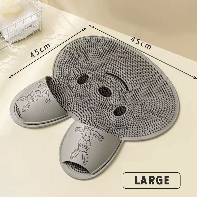 Silicone Rabbit Foot Rubbing Pad Foot Washing Massage Pad