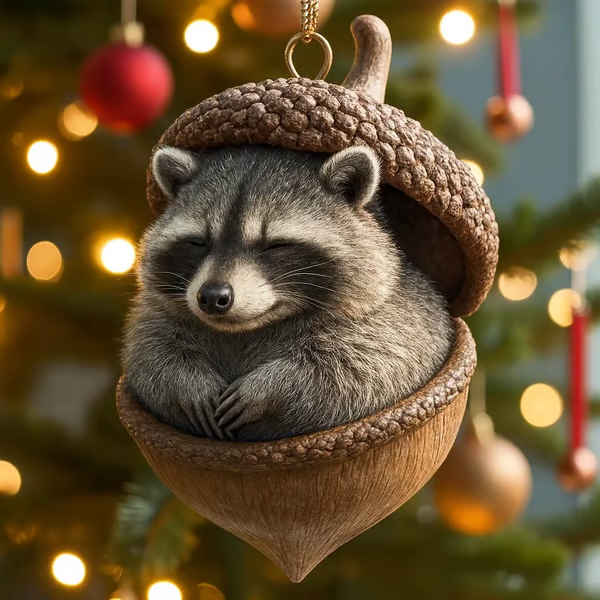 🔥Black Friday Pre-Sale - Up to 49% OFF!❤️🎁 Forest Animal Acorn Ornaments – Cozy Forest Christmas Ornaments