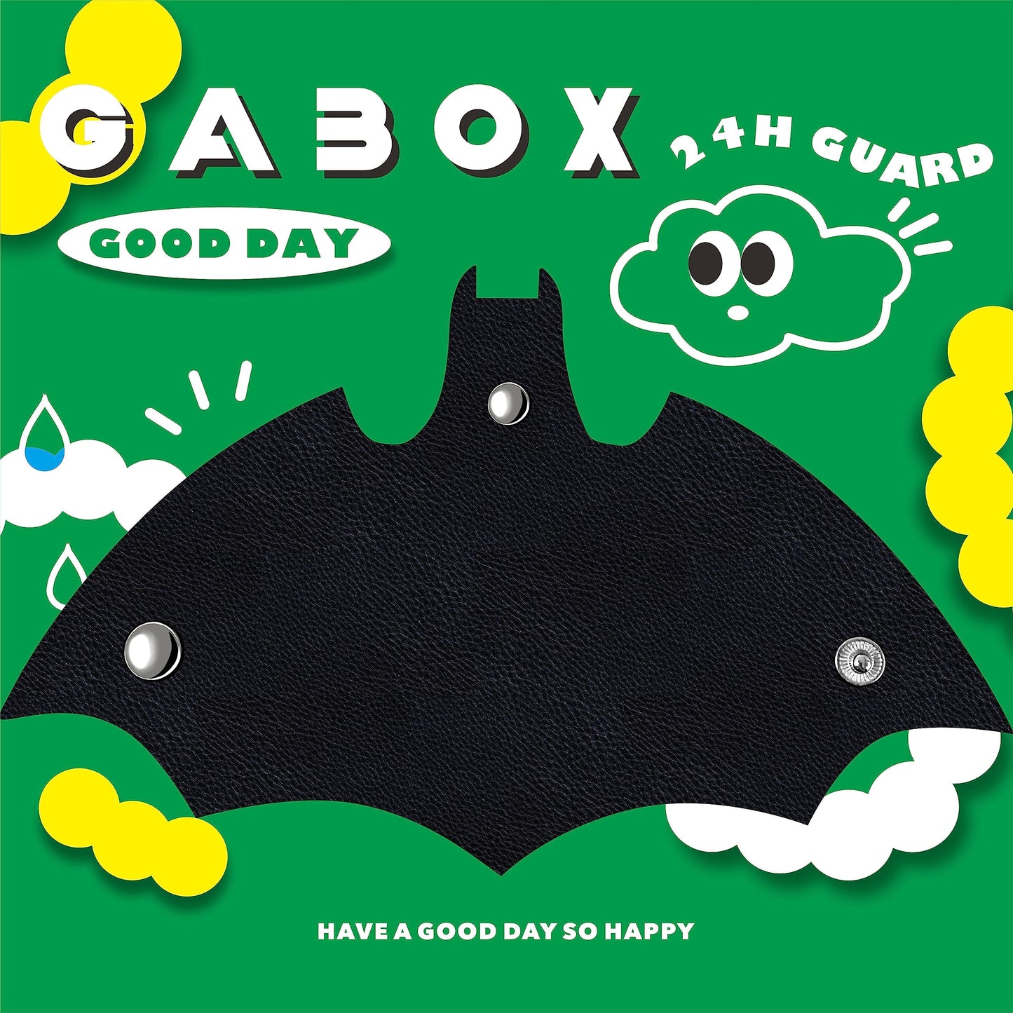 Leather Bat Keychain