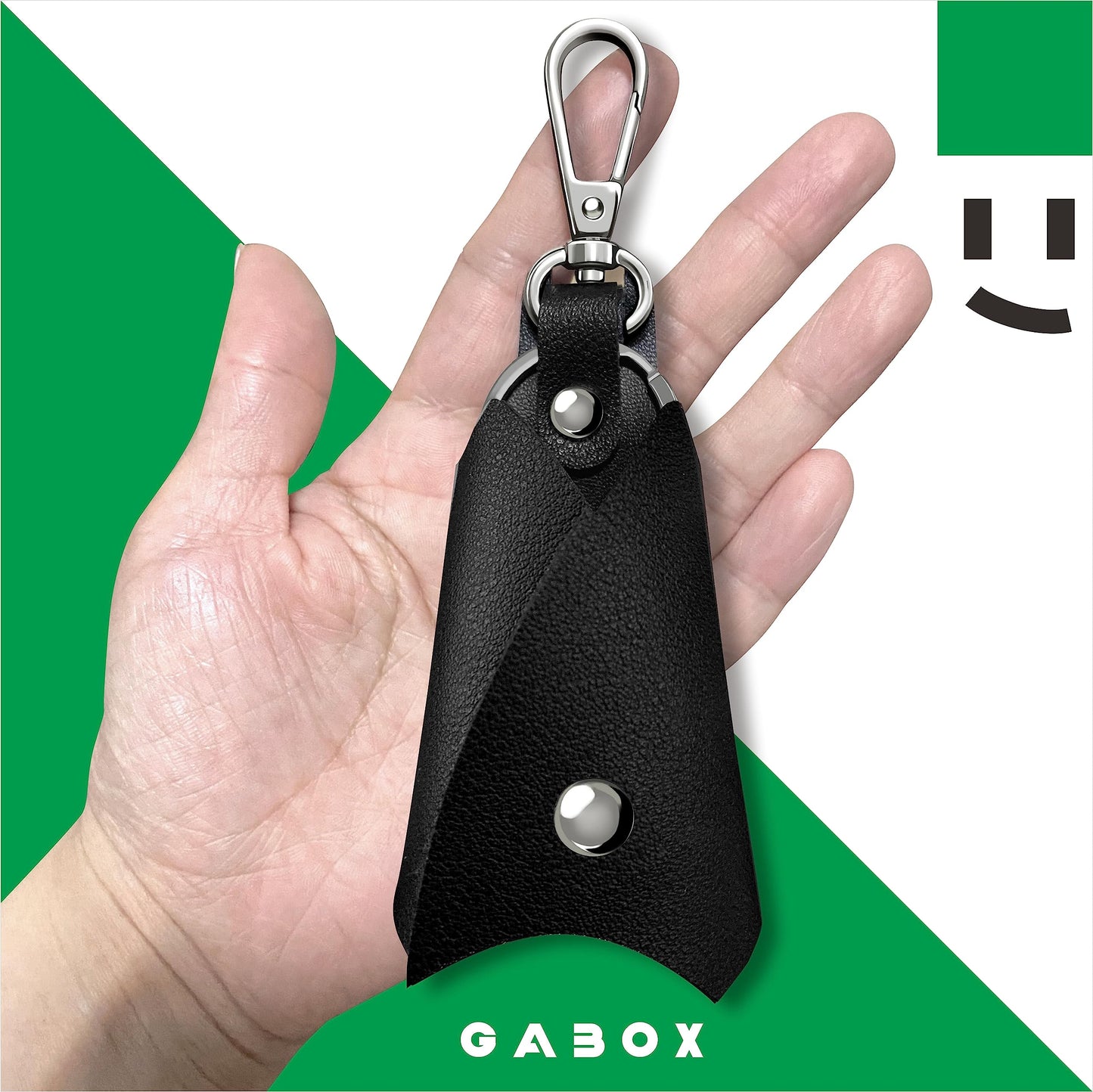 Leather Bat Keychain