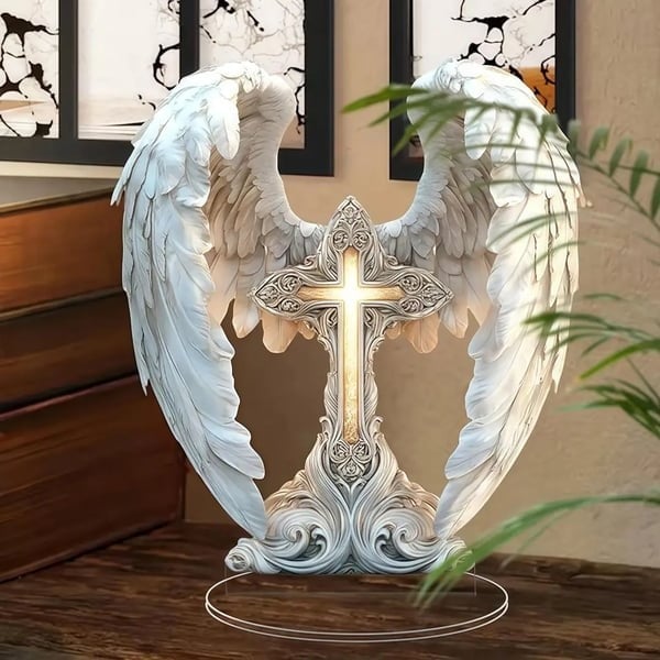 ❤️Guardian Angel Statue with Light