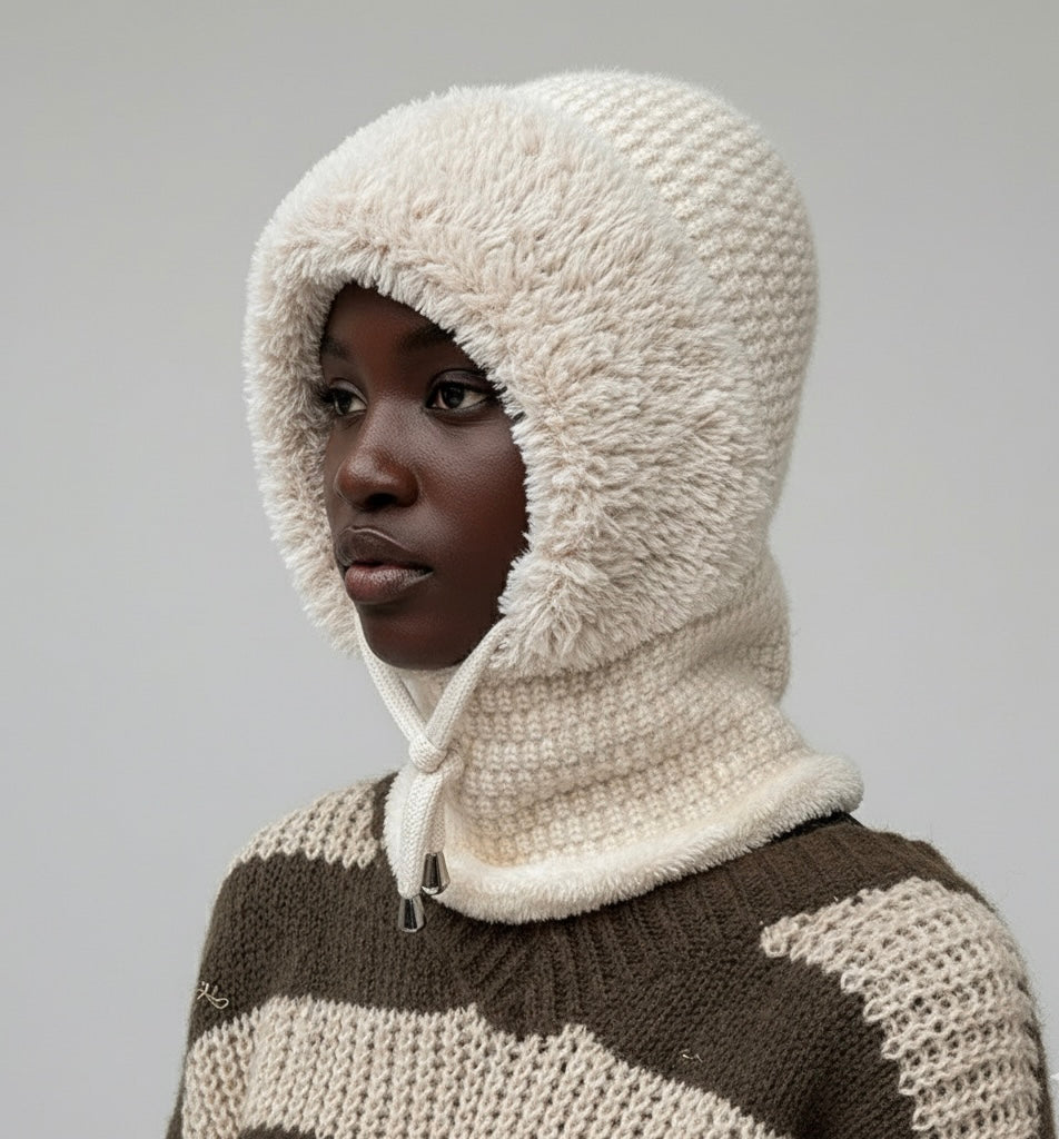 3-in-1 Winter Beanie — Beanie, Neck Warmer & Face Cover in One