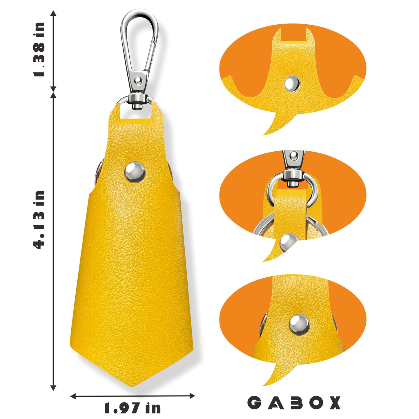 Leather Bat Keychain