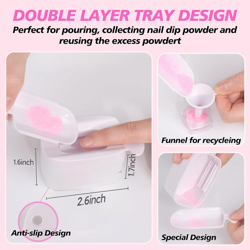 Nail Art Powder Recycling Box