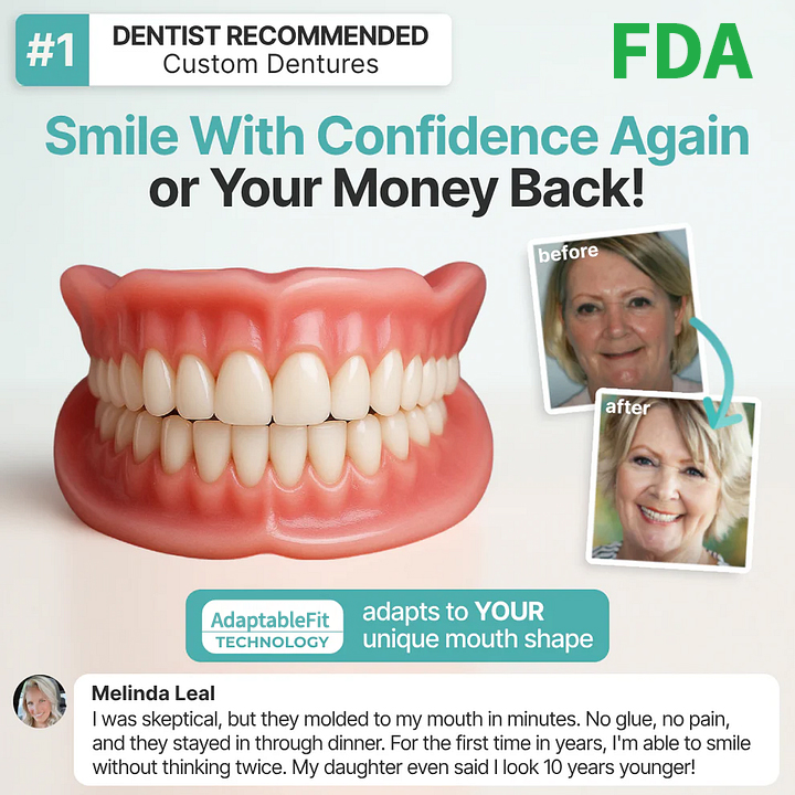 Custom-made functional dentures. Boost your confidence. ✨