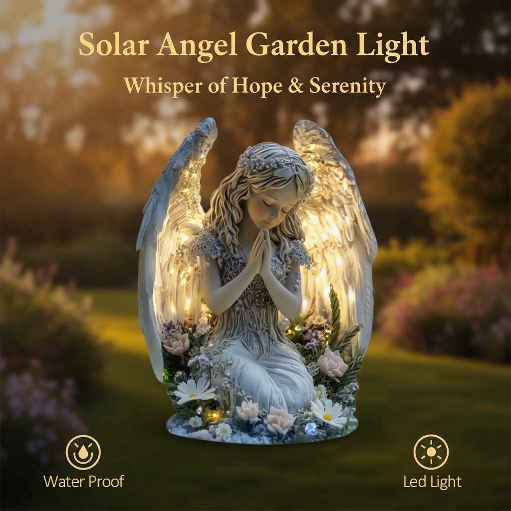 ❤️Guardian Angel Statue with Light
