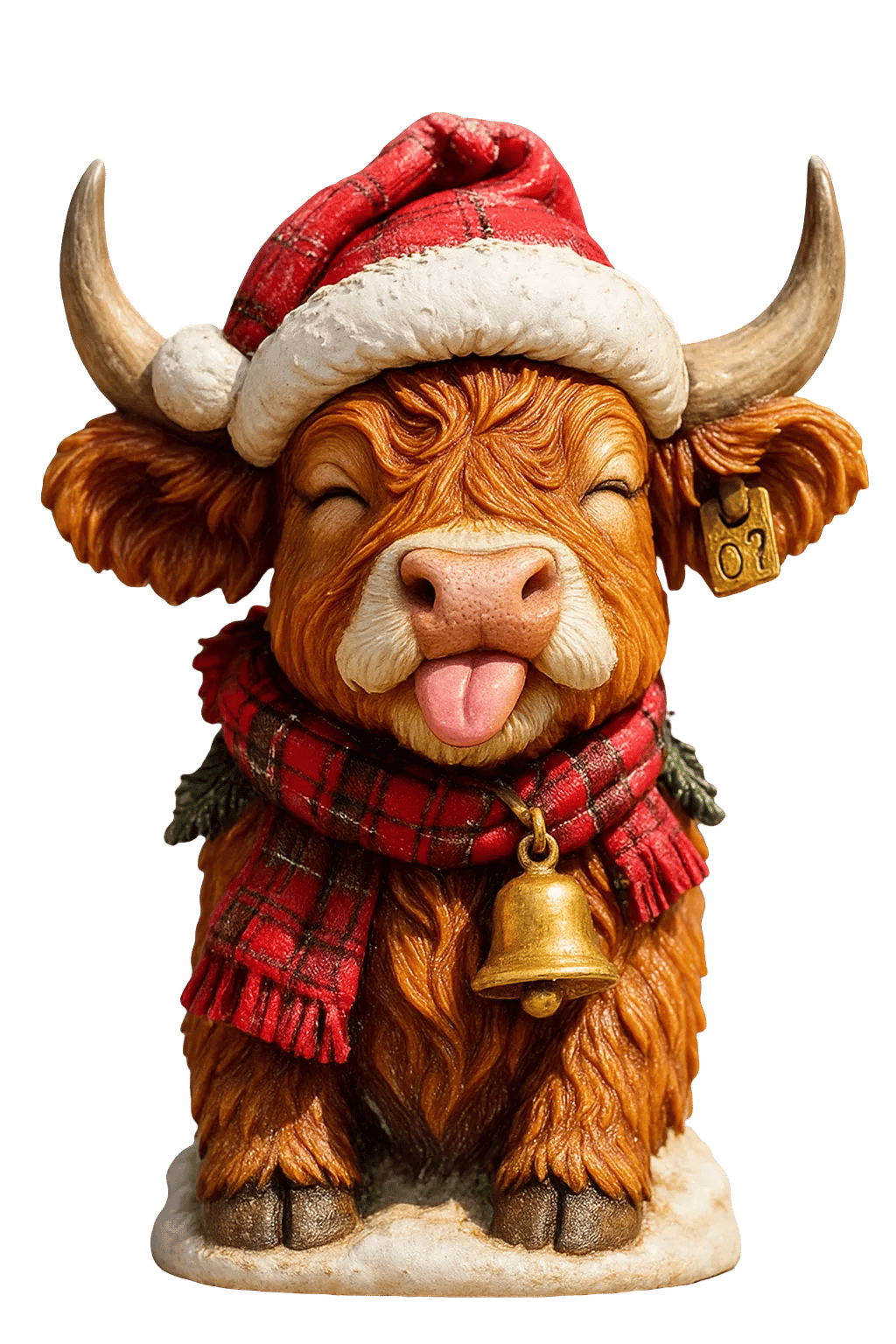 🐮Highland Cow Adventskalender 2025🎄✨ – Handgefertigte 3D-Highland-Cow-Puppen (24 Stück)
