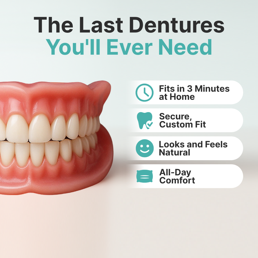 Custom-made functional dentures. Boost your confidence. ✨