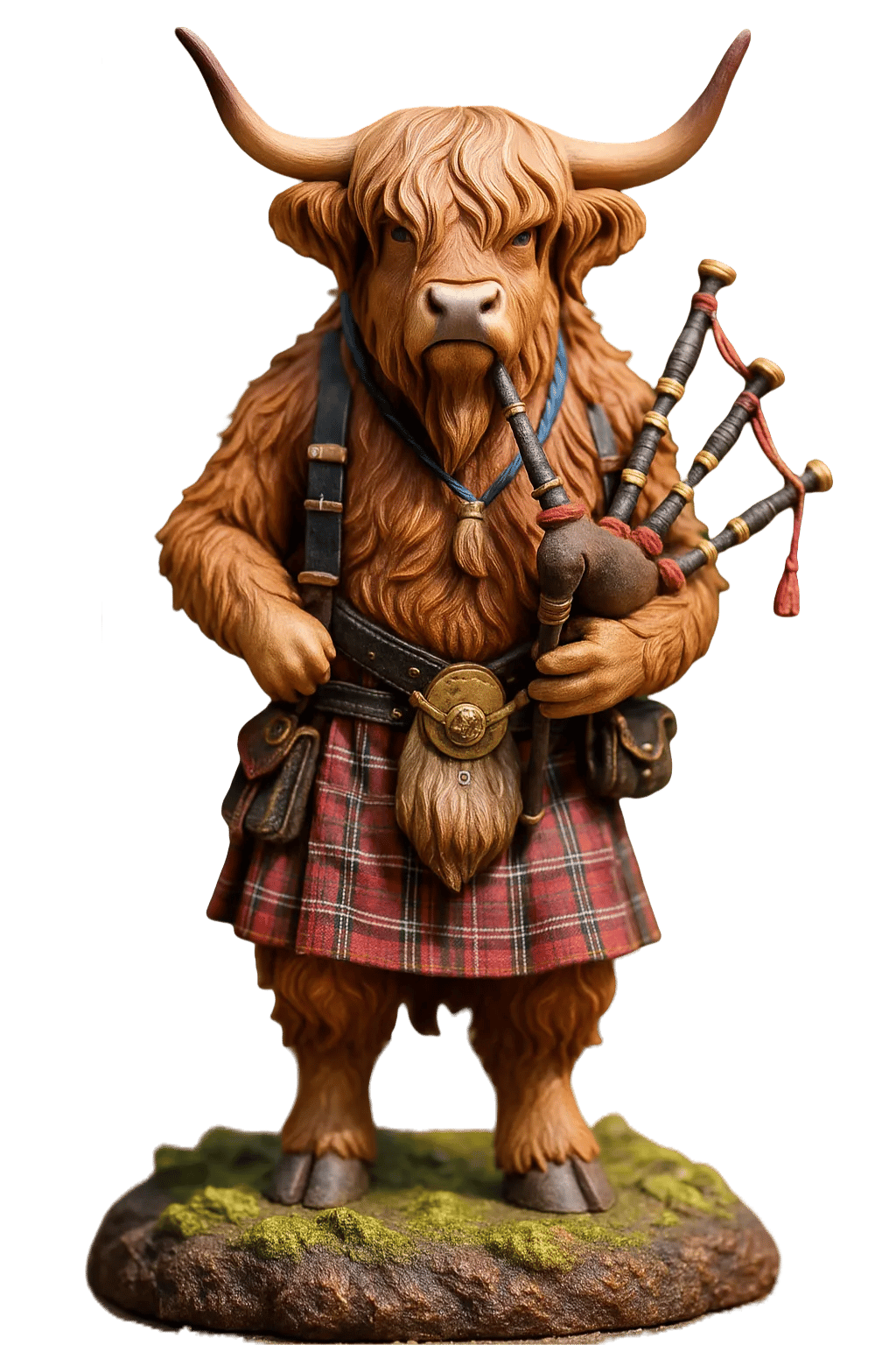 🐮Highland Cow Adventskalender 2025🎄✨ – Handgefertigte 3D-Highland-Cow-Puppen (24 Stück)