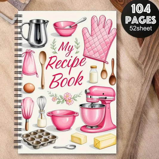 🔥Durable Spiral Recipe Notebook✨