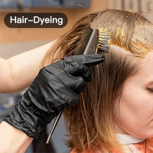 100/50PCS Black Nitrile Disposable Gloves