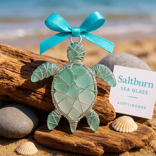 🌊Handmade Sea Glass Bird Acrylic Ornament