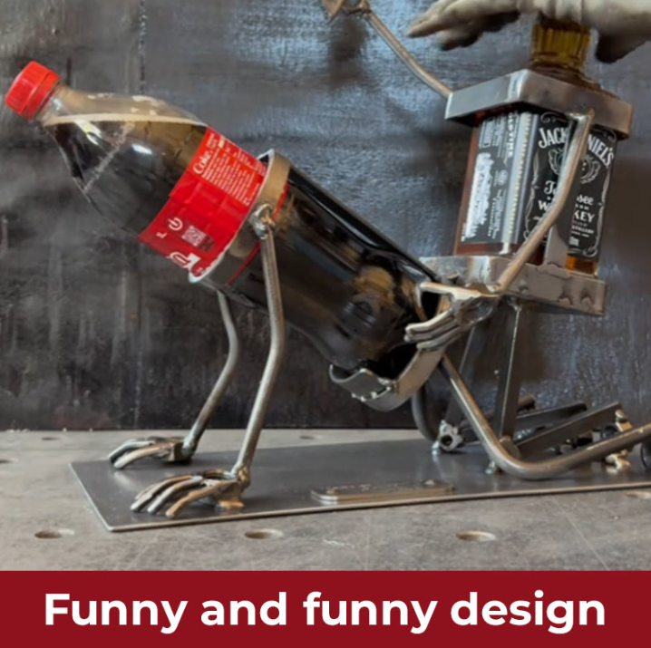 Skull Coke and Wine Bottle Stand