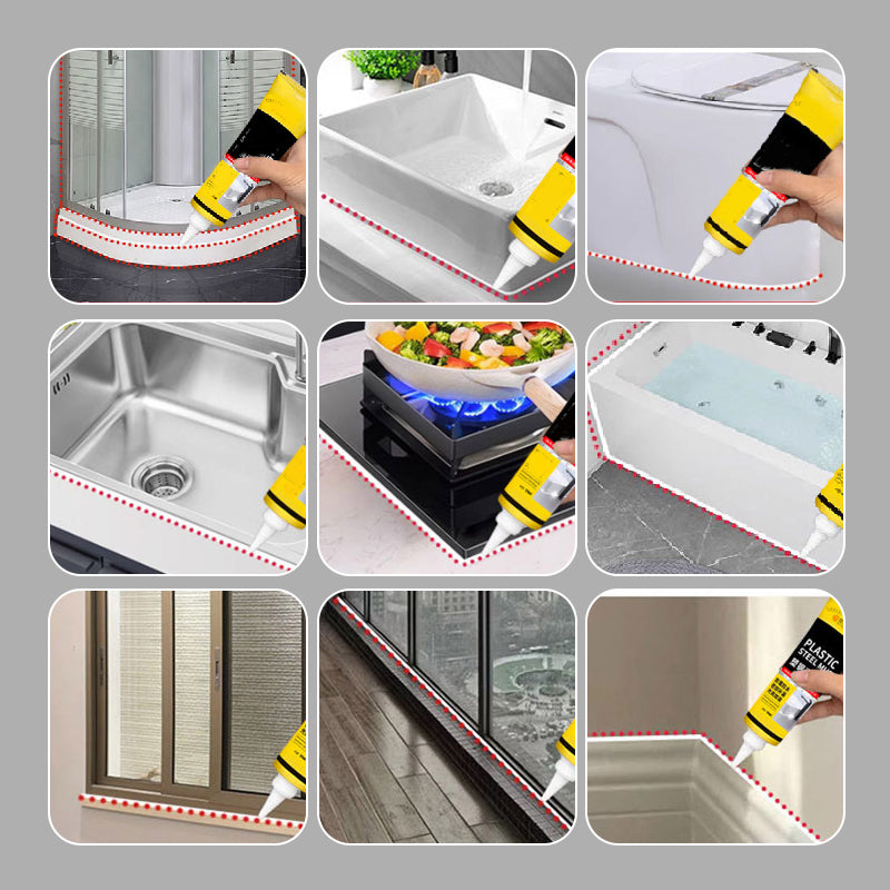 💥Multifunctional waterproof white sealant with scraper