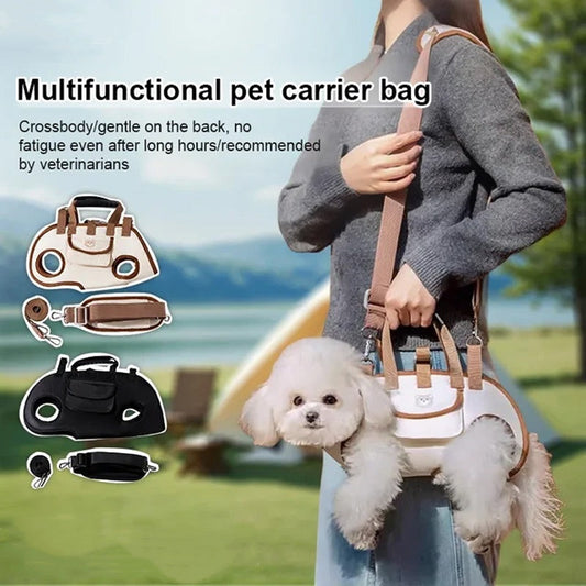 Portable Breathable Pet Carrier Sling & Backpack