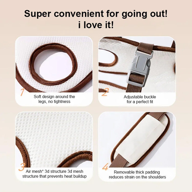 Portable Breathable Pet Carrier Sling & Backpack