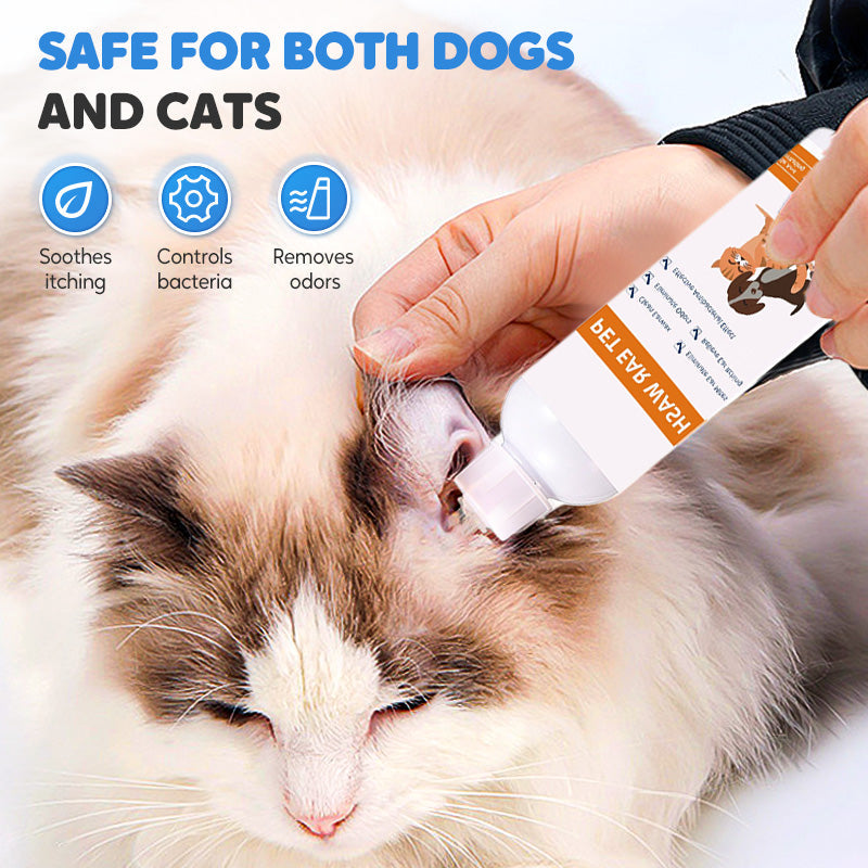 🐾 Buy 2, get 1 free! ✨ Pet ear cleaning solution – a gentle formula with soothing aloe vera for dogs and cats, preventing infections and unpleasant odours 🌿👂