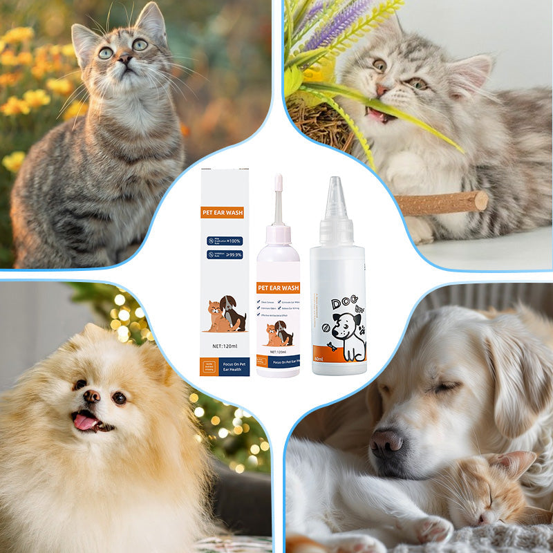🐾 Buy 2, get 1 free! ✨ Pet ear cleaning solution – a gentle formula with soothing aloe vera for dogs and cats, preventing infections and unpleasant odours 🌿👂