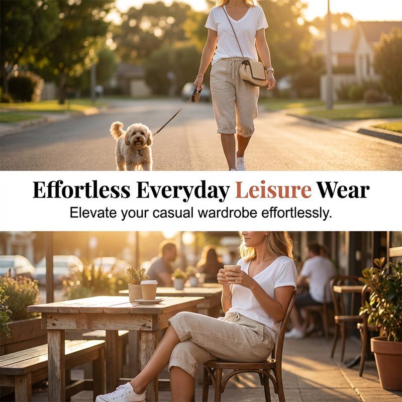 ⏳ONLY $15.99⏰Women's Casual Cotton Linen Capris